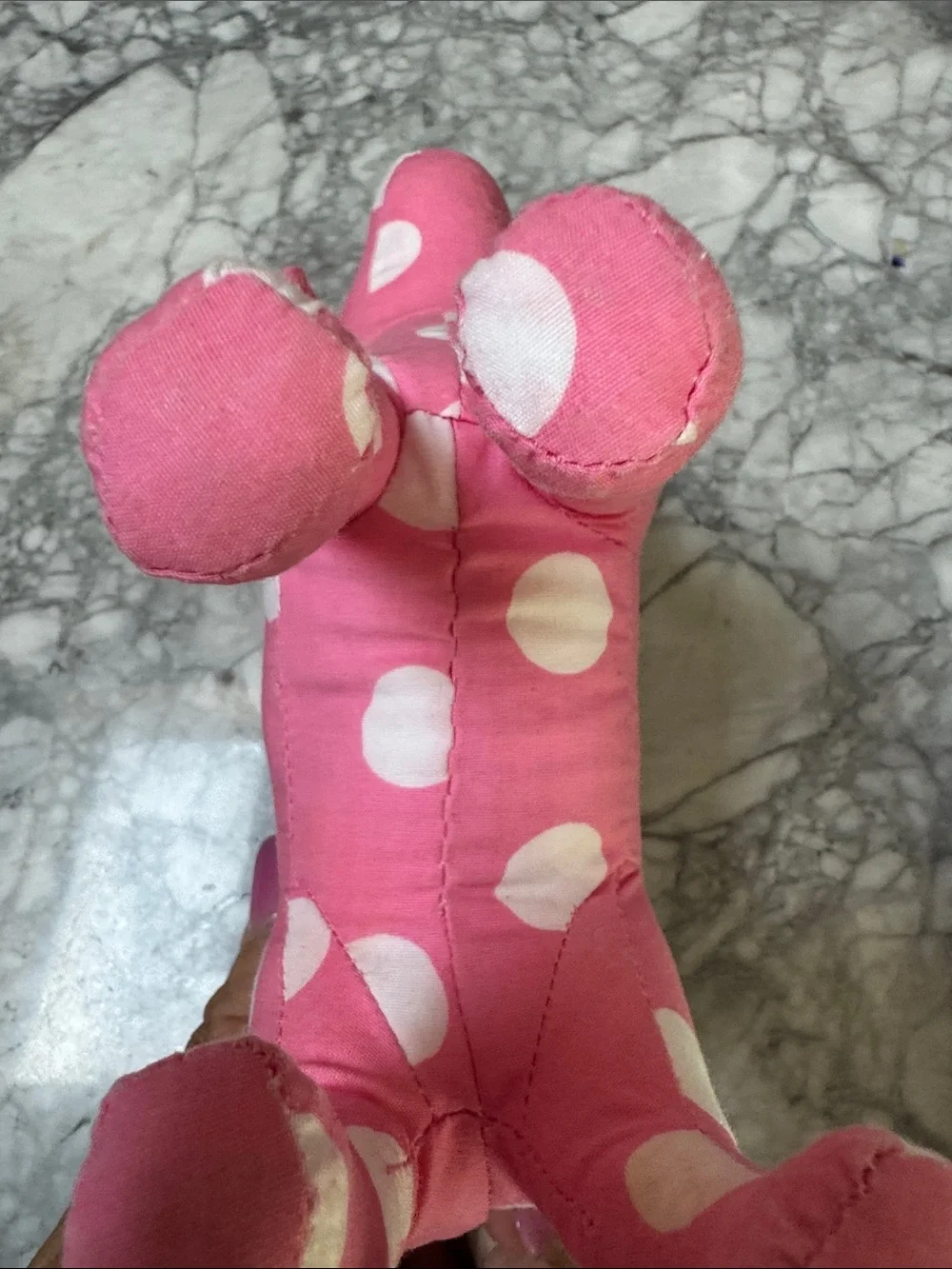 Pink  Victoria’s Secret Polka Dot Decorative Dog Figurine - Home Accents